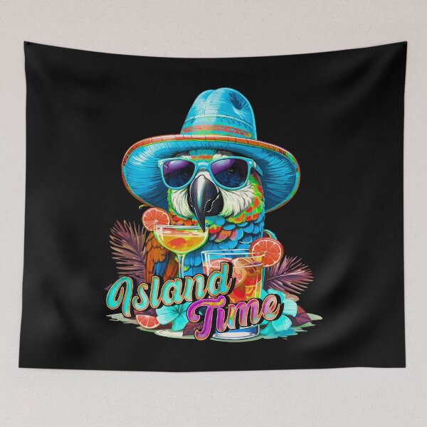 Item preview, Island Time Cocktail Parrot Sunglasses: A Taste of Paradise designed and sold by MindWave THC.