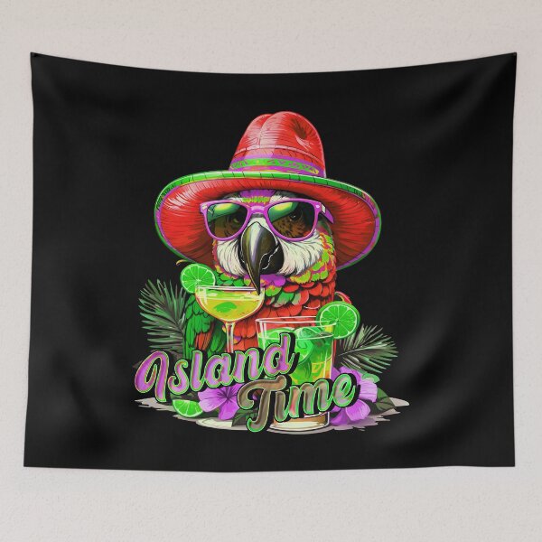 Item preview, Island Time Cocktail Parrot Sunglasses: A Taste of Paradise designed and sold by MindWave THC.