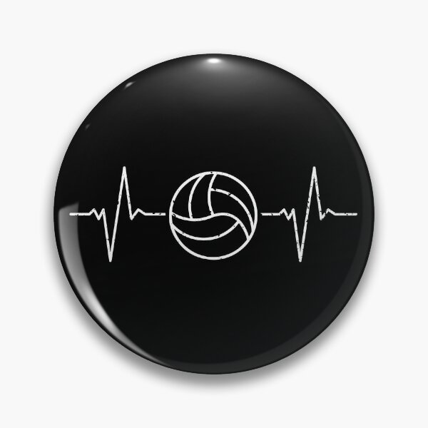 Item preview, Volleyball Ball Heartbeat Ball EKG Pulse Line - Vball Lover Outline Design designed and sold by venomousvector.