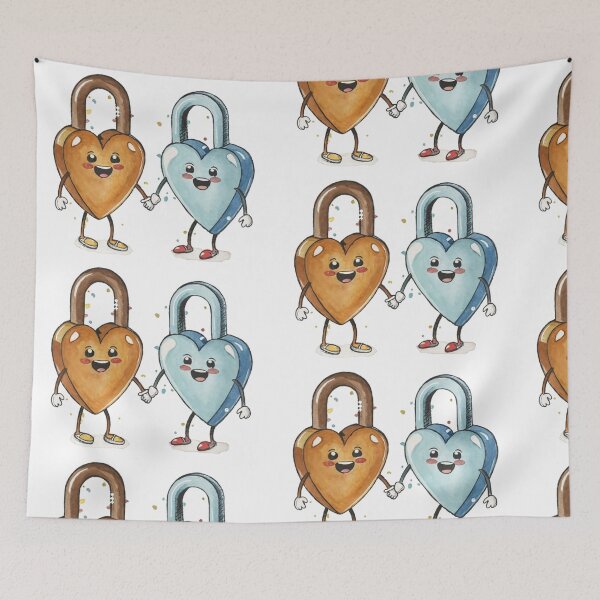 Item preview, love is patient - heart lock  designed and sold by syedmaaz.