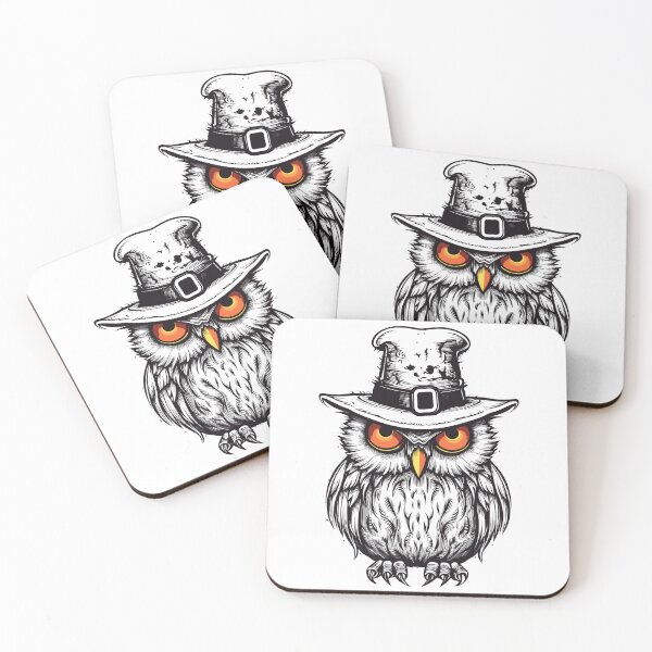 Item preview, Wise Owl's Halloween Elegance: Hat-Centric Artistry designed and sold by DigitalGraphic1.