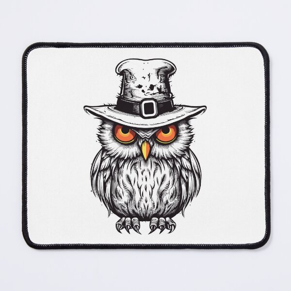 Item preview, Wise Owl's Halloween Elegance: Hat-Centric Artistry designed and sold by DigitalGraphic1.