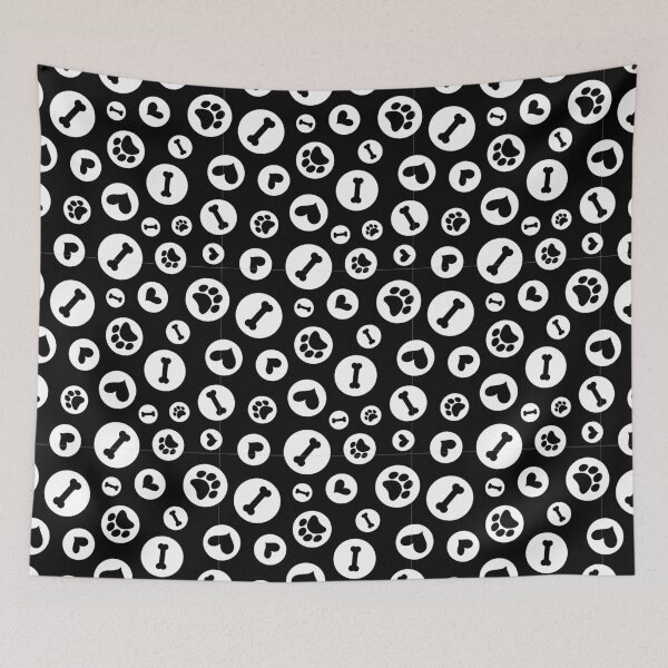 Item preview, Decorative Bones and Paw Pattern designed and sold by RubyCollection.
