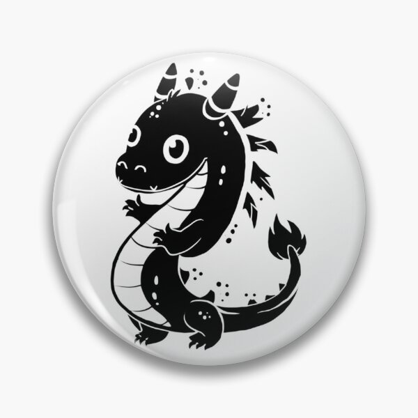 Item preview, Cute Silhouette Dragon Illustration designed and sold by DragonRealms.