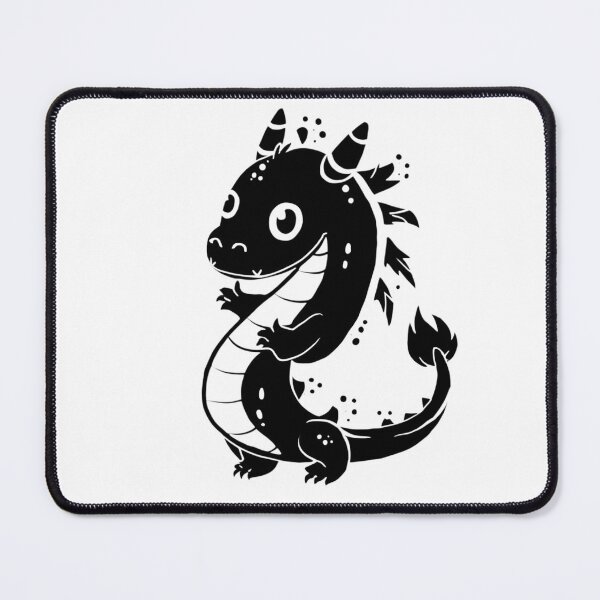Item preview, Cute Silhouette Dragon Illustration designed and sold by DragonRealms.