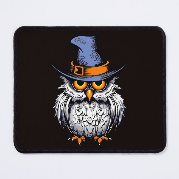 Item preview, Halloween Whimsy with Hat-Wearing Owl designed and sold by DigitalGraphic1.