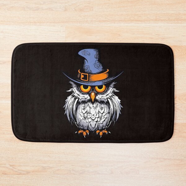 Item preview, Halloween Whimsy with Hat-Wearing Owl designed and sold by DigitalGraphic1.