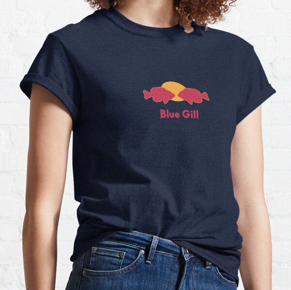 Gill McFinns Green Sunfish Fishing Outdoor Womens or Mens Crewneck T Shirt  Tee