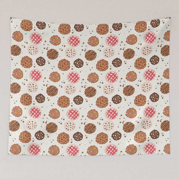 Item preview, Crumbl Cookies pattern, seamless designed and sold by minimalizy.