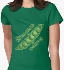 Give peas a chance Women's Fitted T-Shirt