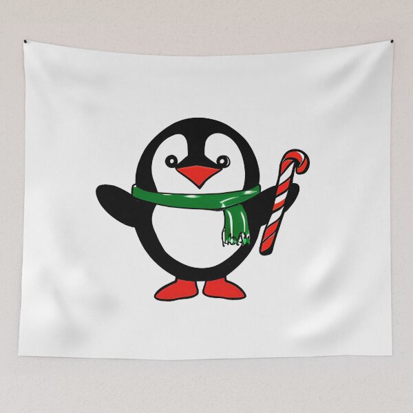 Item preview, CUTE CHRISTMAS PENGUIN COLORFUL designed and sold by Sanny88.
