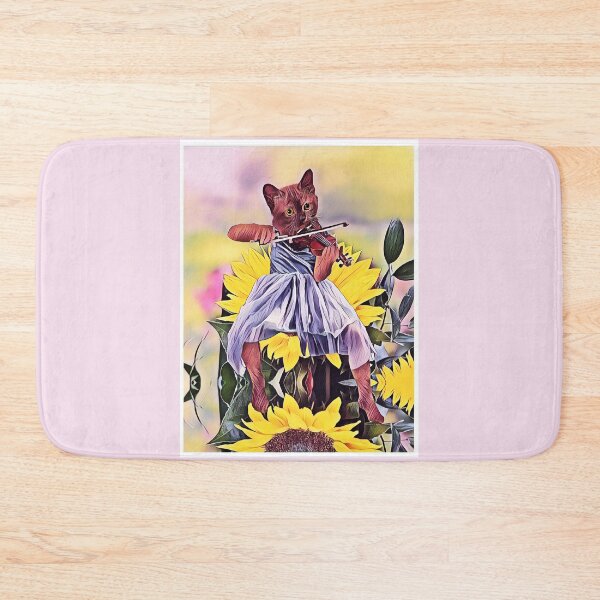 Item preview, Fiddler Cat on Sunflower designed and sold by Artbellachi.