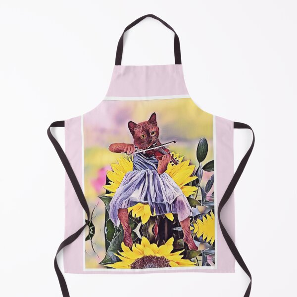 Item preview, Fiddler Cat on Sunflower designed and sold by Artbellachi.