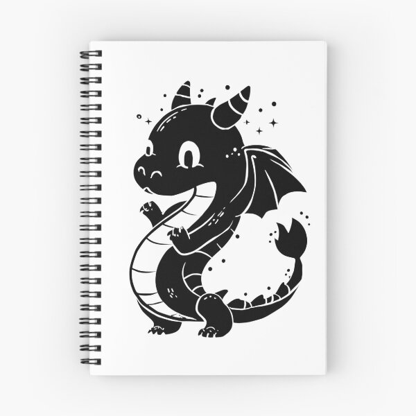 Item preview, Cute Silhouette Dragon Illustration designed and sold by DragonRealms.