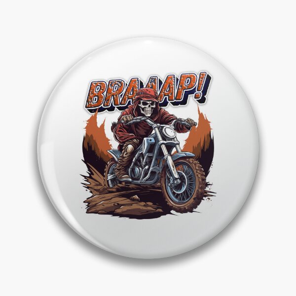 Artikelvorschau, Braaap Skeleton Riding Dirt Bike entworfen und verkauft von hobbybox.