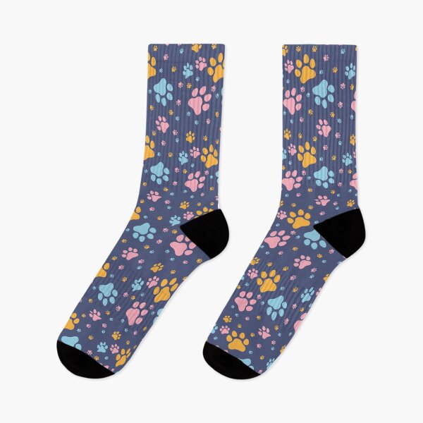 Item preview, Paw seamless pattern doodle abstract animal footprint designed and sold by RubyCollection.