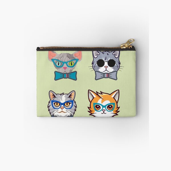 Item preview,  cute cats with glasses  designed and sold by Cuteanimecorner.