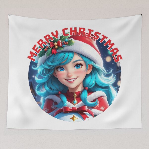Item preview, Blue Girl Christmas designed and sold by duke818.