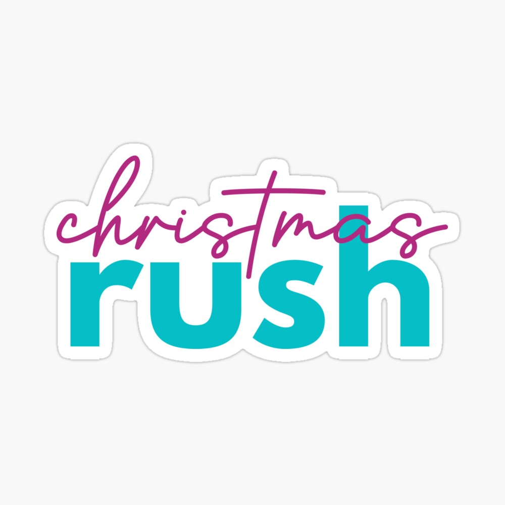 Christmas Rush Sticker
