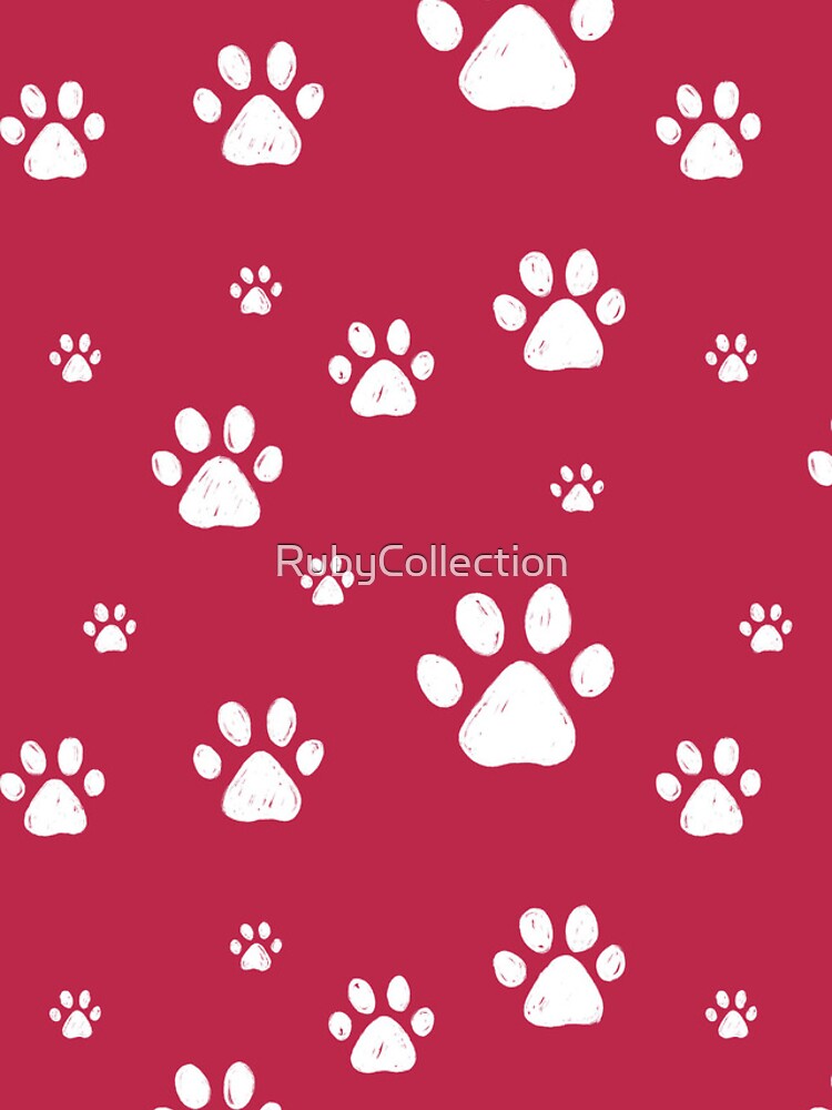 Thumbnail 4 of 4, iPhone Case, Cat Paws Seamless Pattern designed and sold by RubyCollection.