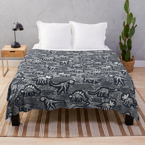 Item preview, Dinosaur Fossils - Black and White - Fun graphic pattern by Cecca Designs designed and sold by Cecca-Designs.