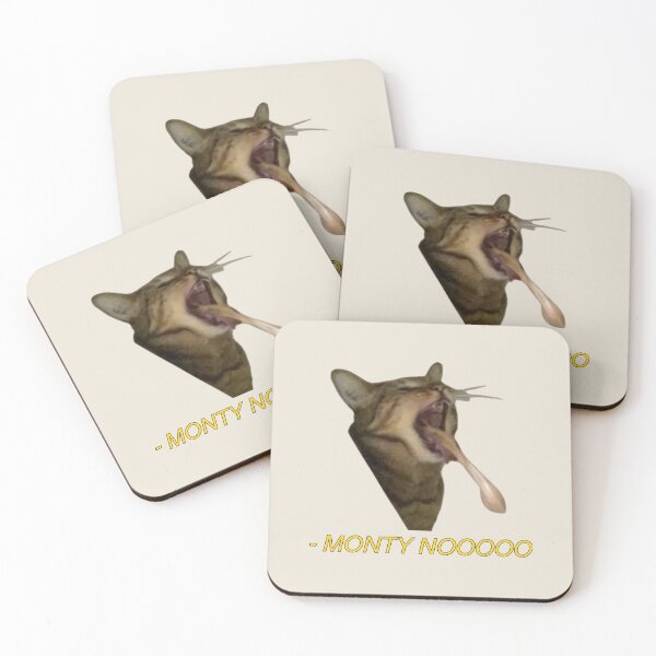 Item preview, monty nooooo projectile vomit cat meme designed and sold by mooneko.