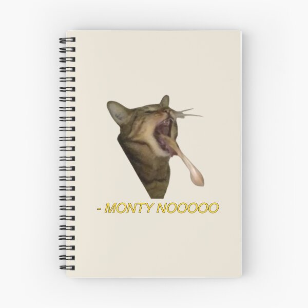 Item preview, monty nooooo projectile vomit cat meme designed and sold by mooneko.