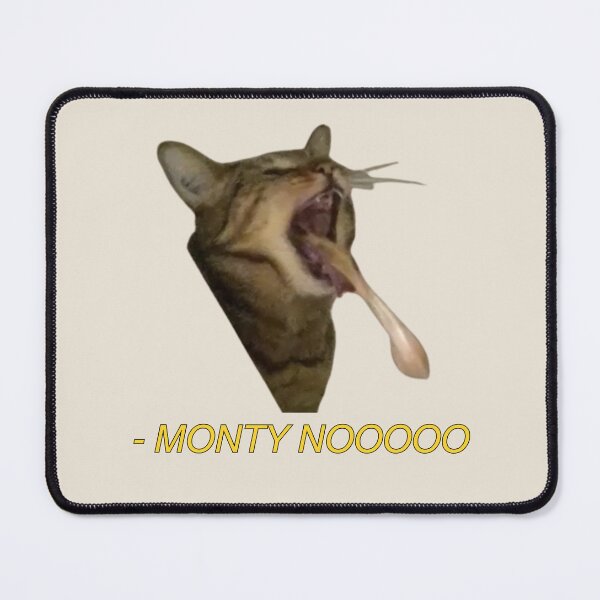 Item preview, monty nooooo projectile vomit cat meme designed and sold by mooneko.