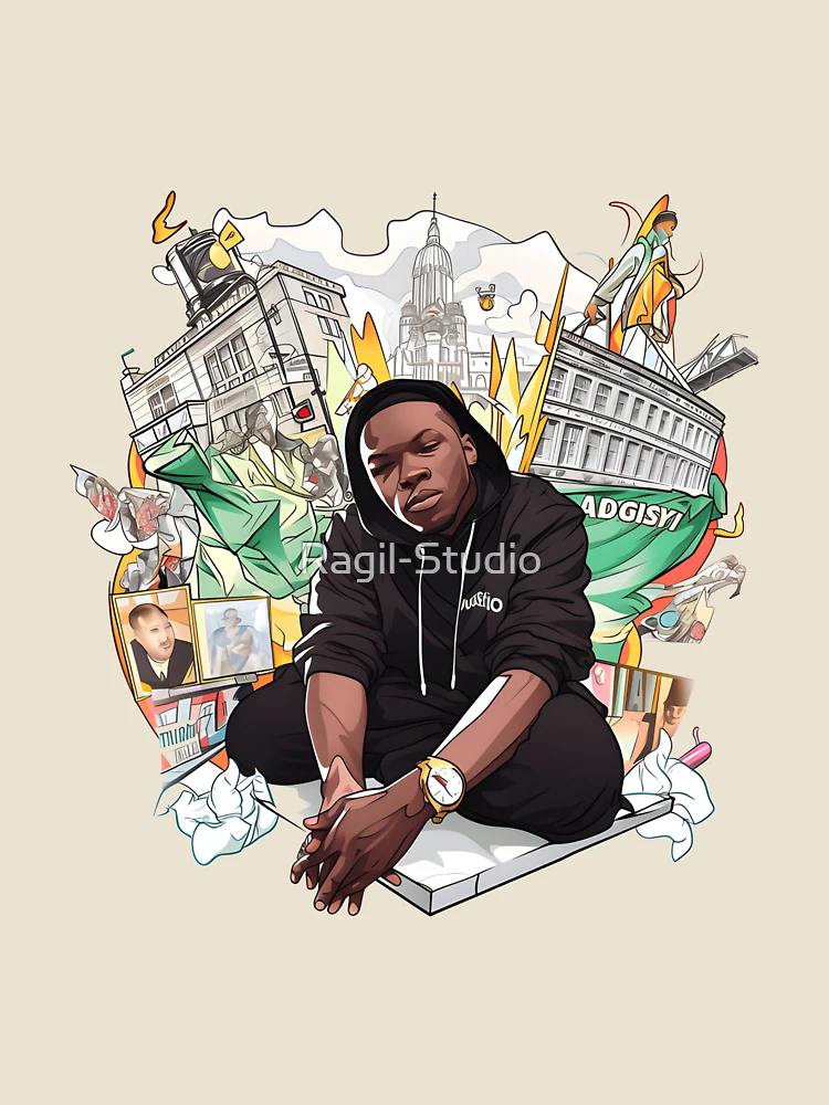 Thumbnail 4 of 4, Relaxed T-Shirt, Dizzee Rascal Cartoon Character designed and sold by Ragil-Studio.