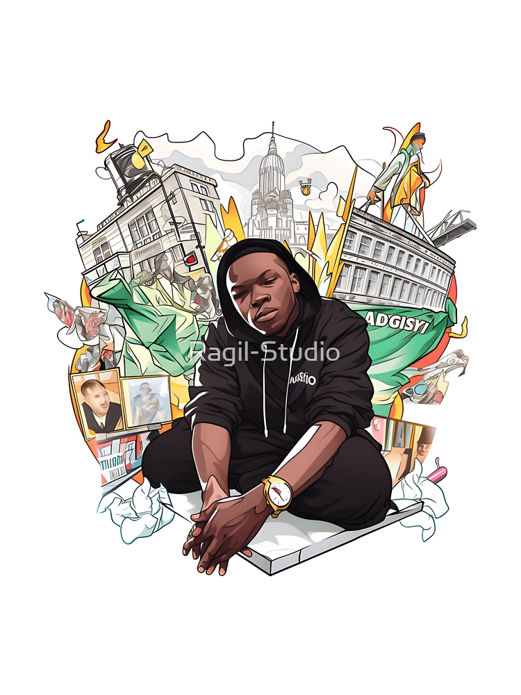 Thumbnail 7 of 7, Oversized T-Shirt, Dizzee Rascal Cartoon Character designed and sold by Ragil-Studio.