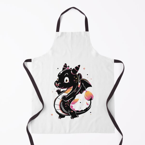 Item preview, Cute Monochrome Dragon Illustration designed and sold by DragonRealms.