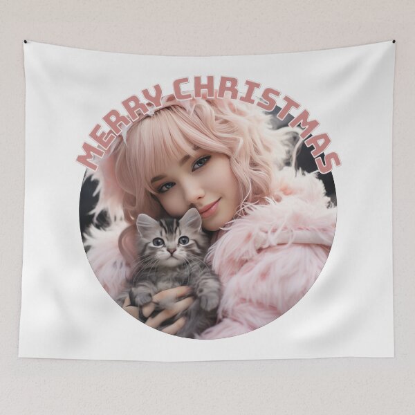 Item preview, Gorgeous Pink Girl Christmas designed and sold by duke818.