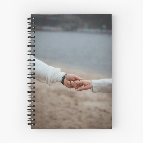 Item preview, The couple is holding hands. | Spiral Notebooks designed and sold by Kim's Way.