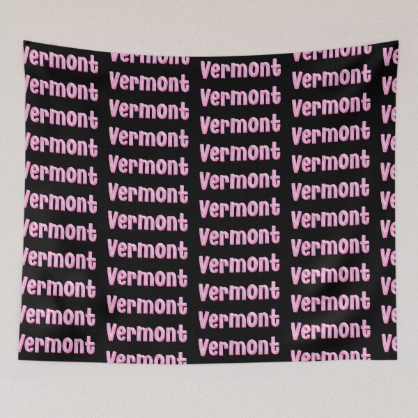 Item preview, Pink Love Vermont Name Label (Black) designed and sold by NormadWorld.