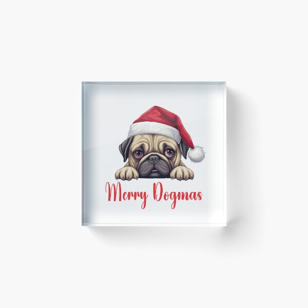 Item preview, Pug Dog Merry Dogmas designed and sold by Blok45.