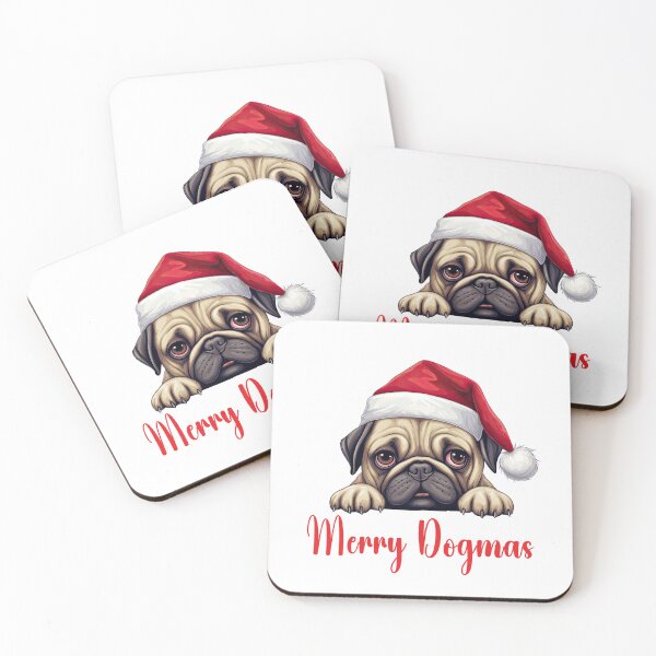 Item preview, Pug Dog Merry Dogmas designed and sold by Blok45.