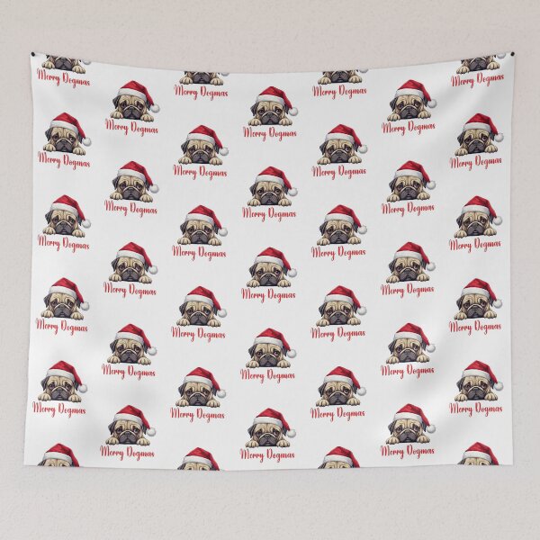 Item preview, Pug Dog Merry Dogmas designed and sold by Blok45.