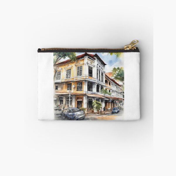 Artikelvorschau, Aquarell-Stadtskizze von Georgetown Penang entworfen und verkauft von ailia-hikaru.