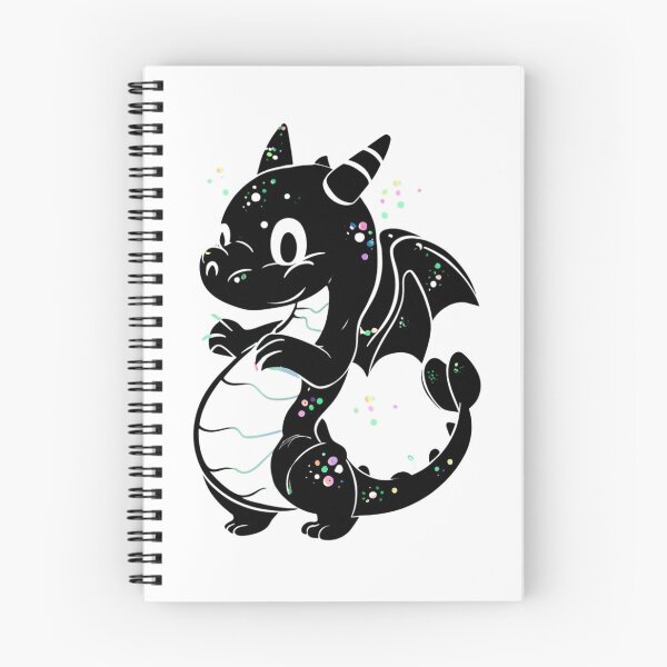 Item preview, Cute Silhouette Dragon Illustration designed and sold by DragonRealms.