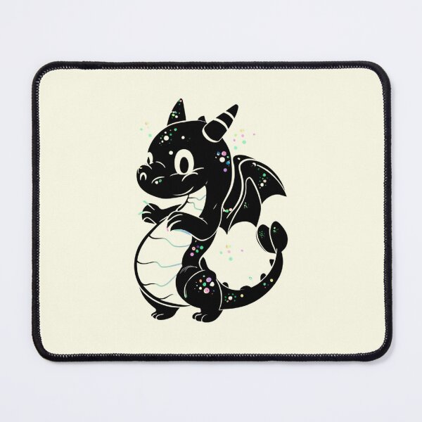 Item preview, Cute Silhouette Dragon Illustration designed and sold by DragonRealms.