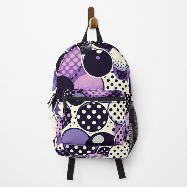 Item preview, Purple And Black Spheres And Polka Dots Abstract designed and sold by Coffee Lifestyle.
