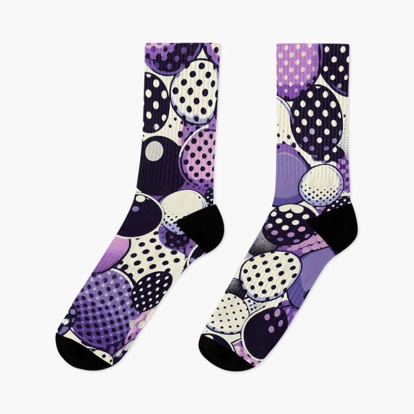 Item preview, Purple And Black Spheres And Polka Dots Abstract designed and sold by Coffee Lifestyle.