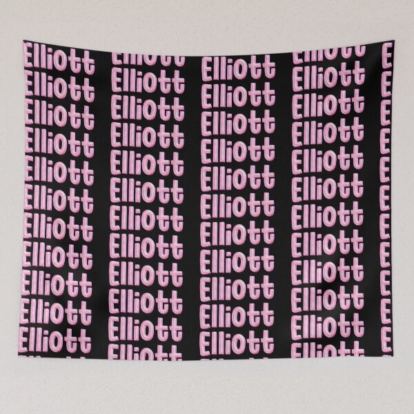 Item preview, Pink Love Elliott Name Label (Black) designed and sold by NormadWorld.