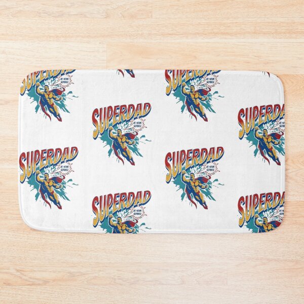 Item preview, Superdad at your service, funny superhero dad designed and sold by Merchattack.