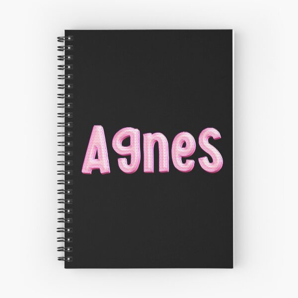 Item preview, Pink Love Agnes Name Label (Black) designed and sold by NormadWorld.