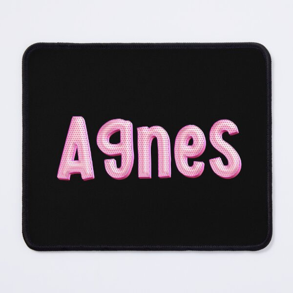 Item preview, Pink Love Agnes Name Label (Black) designed and sold by NormadWorld.