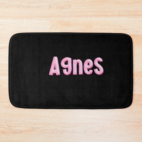 Item preview, Pink Love Agnes Name Label (Black) designed and sold by NormadWorld.