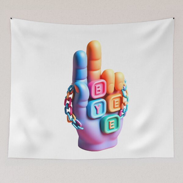 Item preview, Hand with BYE Plaques  designed and sold by Glariix.
