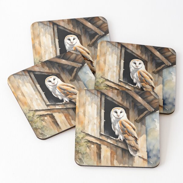Item preview, Barn Owl - British Bird of Prey designed and sold by Country-Artist.
