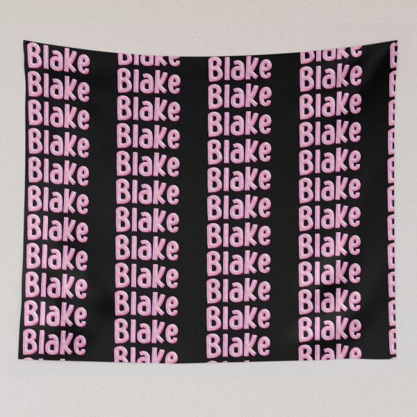Item preview, Pink Love Blake Name Label (Black) designed and sold by NormadWorld.